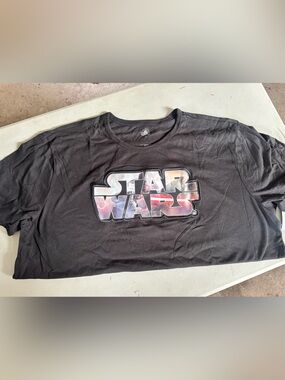 Disney Black Star Wars Short Sleeve Tee